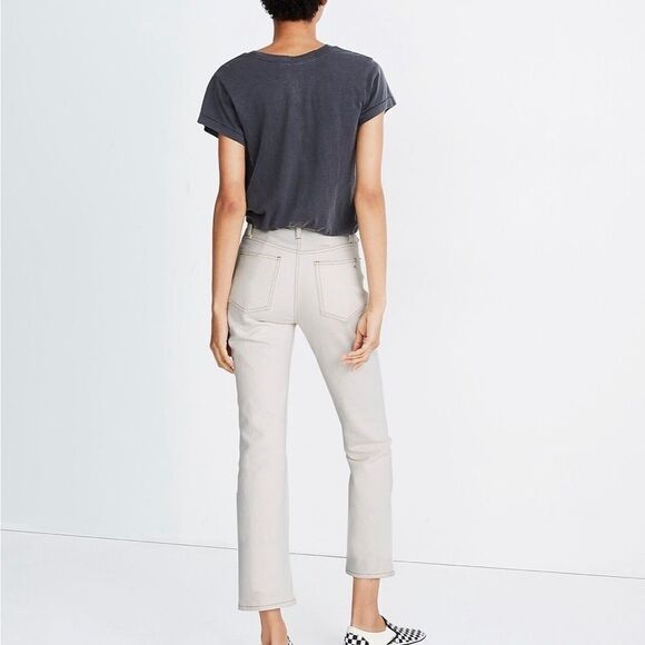 NWT Madewell Slim Demi-Boot Jeans in Cloud Lining sz 30 - Picture 2 of 14